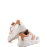 Emanuélle Vee Sneakers Donna Modello Basket Bianco E Rosa