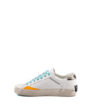 Crime London Sneakers Donna Bianca Con Lacci Verde Acqua