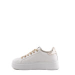 Crime London Sneakers Donna Bianca Con Platform E Talloncino Glitter