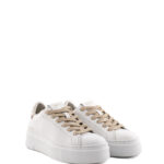 Crime London Sneakers Donna Bianca Con Platform E Talloncino Glitter
