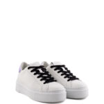 Crime London Sneakers Donna Bianca Con Platform E Talloncino Lilla