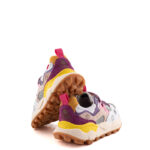 Flower Mountain Sneakers Donna In Tela Bianca E Colorata