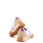 Keh-Noo Sneakers Donna Bianca Logo Glicine