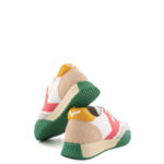 Keh Noo Sneakers Donna Bianca Suola Verde