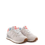 New Balance Sneakers Donna 574 Bianca Con Logo Rosa