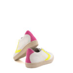 Valsport Sneakers Donna Modello Tournament Bianca Con Boomerang Giallo Fluo