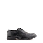 Lord Douglas No Lace Uomo In Pelle Nera Fondo Cuoio