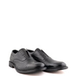 Lord Douglas No Lace Uomo In Pelle Nera Fondo Cuoio