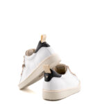 Panchic Scarpa Uomo In Pelle Bianca E Camoscio Tortora