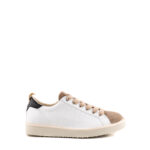 Panchic Scarpa Uomo In Pelle Bianca E Camoscio Tortora