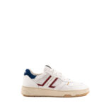 Crime London Sneakers Uomo Basket Bianca Con Talloncino Blu