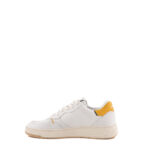 Crime London Sneakers Uomo Basket Bianca Con Talloncino Ocra