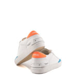 Crime London Sneakers Uomo In Pelle Bianca E Dettagli Fluo