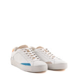 Crime London Sneakers Uomo In Pelle Bianca E Dettagli Fluo