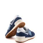 New Balance Sneakers Uomo 574 Blu Con Logo Azzurro