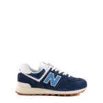 New Balance Sneakers Uomo 574 Blu Con Logo Azzurro