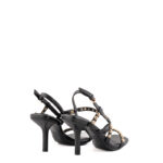 Ash Sandalo Donna Nero Con Borchie E Tacco Sottile
