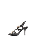 Ash Sandalo Donna Nero Con Borchie E Tacco Sottile