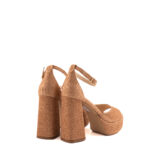 Matteo Pitti Sandalo Donna Glitter Bronzo Con Plateau