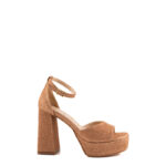 Matteo Pitti Sandalo Donna Glitter Bronzo Con Plateau