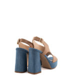 Matteo Pitti Sandalo Donna Con Plateau E Tacco Jeans