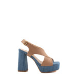 Matteo Pitti Sandalo Donna Con Plateau E Tacco Jeans