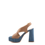 Matteo Pitti Sandalo Donna Con Plateau E Tacco Jeans