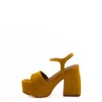 Carmens sandalo Donna In Camoscio Giallo Con Plateau