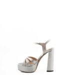 Marc Ellis Sandalo Donna Argento Con Plateau