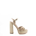 Marc Ellis Sandalo Donna Platino Con Plateau