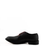 Lord Douglas Derby Uomo Pelle Nera Con Lacci Rossi