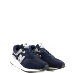 New Balance Sneakers Uomo 997 Blu Con Logo Grigio