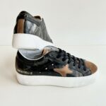 Ama Brand Deluxe Sneakers Donna Nera E Cuoio