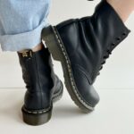 Dr. Martens 1460 Anfibio In Pelle Nera Martellata