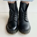Dr. Martens 1460 Anfibio In Pelle Nera Martellata