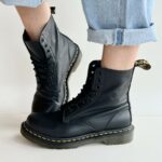 Dr. Martens 1460 Anfibio In Pelle Nera Martellata