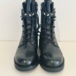 Ash Floyd Anfibio Donna Nero Con Borchie