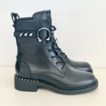 Ash Floyd Anfibio Donna Nero Con Borchie