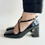Matteo Pitti Mary Jane In Vernice Nera