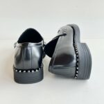 Ash Whisper Studs Mocassino Donna Abrasivato Nero