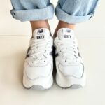 New Balance 574 Sneakers Donna Platform Bianca