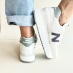New Balance 574 Sneakers Donna Platform Bianca
