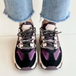 Ash Extra Sneakers Donna Nero E Prugna