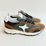 Ama Brand Urban Sneakers Uomo Verde e Tabacco