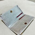 My Best Bag Portafoglio Donna Argento Con Due Zip E Bottone