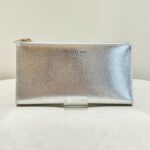 My Best Bag Portafoglio Donna Argento Con Due Zip E Bottone