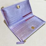 My Best Bag Portafogli Donna Lilla Con Doppia Zip E Bottone