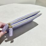 My Best Bag Portafogli Donna Lilla Con Doppia Zip E Bottone