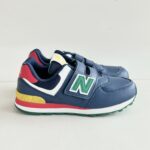 New Balance Sneakers Bambino In Pelle Blu