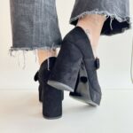Bruno Premi Mary Jane In Camoscio Nero